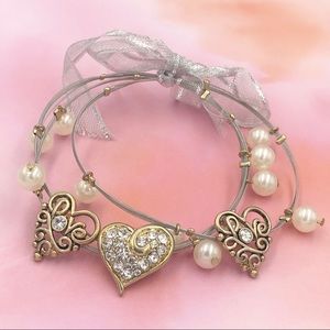 🌼3/$30🌼 Heart Love Illusion Wire Charm Bracelets
